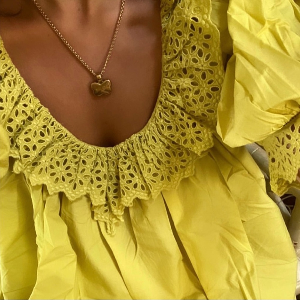 DÔEN lona Chime Mini Dress in Pomelo - Picture 6 of 12